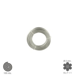 Cable Galvanizado 2 mm. (Rollo 100 Metros) No Elevación