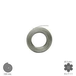 Cable Galvanizado 3 mm. (Rollo 100 Metros) No Elevación