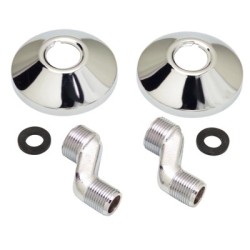 Juego Excéntricas 2,5 cm. 1/2x3/4 Con Embellecedor