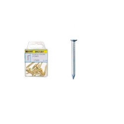 Punta Acero Cabeza Plana Zincada 1,50x15 mm. 100 unidades