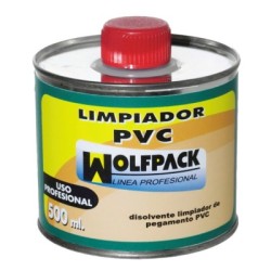 Limpiador WOLFPACK Tuberías PVC 500 ml.