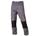 pantalones Largos De Trabajo, Multibolsillos, Resistentes, Rodilla Reforzada, Gris/Amarillo Talla 58/60 XXXL (Slim Fit)