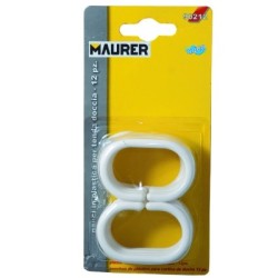 Juego Ganchos Plástico Cortina Baño (Blíster 12 Piezas)