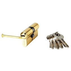 Cilindro WOLFPACK Seguridad 35x35/15,0 Latonado 5 Llaves