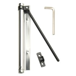 Muelle Puerta WOLFPACK Aluminio Anodizado Plateado (Blíster 1 Pieza)