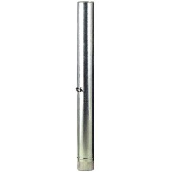 Tubo Estufa Acero Galvanizado Diámetro 100 mm, Ideal Estufas de Leña, Chimenea, Alta resistencia,con llave.