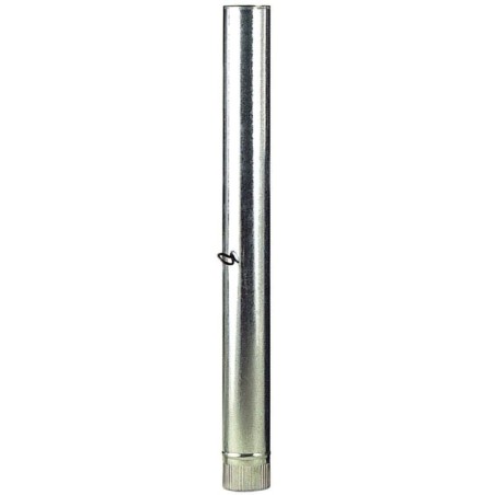 Tubo Estufa Acero Galvanizado Diámetro 100 mm, Ideal Estufas de Leña, Chimenea, Alta resistencia,con llave.