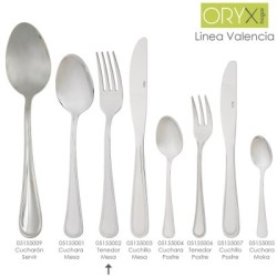 Tenedor Mesa Valencia 198 mm. Caja 12 unidades