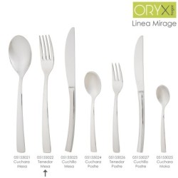 Tenedor Mesa Mirage 200 mm. Caja 12 unidades