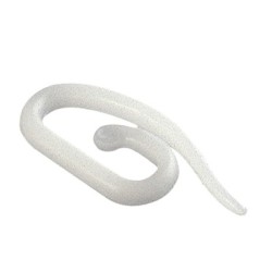 Gancho Cortina Fruncidor Plástico 27 mm. Blíster 25 Unidades