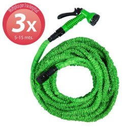 Manguera Extensible Riego 5 a 15 Metros Con Pistola De 7 posiciones