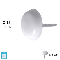 Deslizante Pequeño Blanco Diámetro15 (Blíster 8 Unidades)