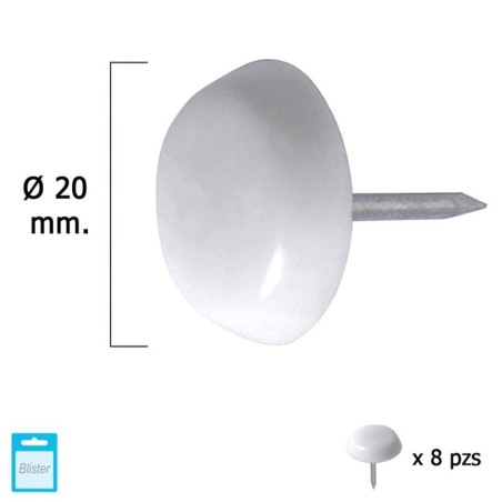 Deslizante Grande Blanco Diámetro20 (Blíster 8 Unidades)