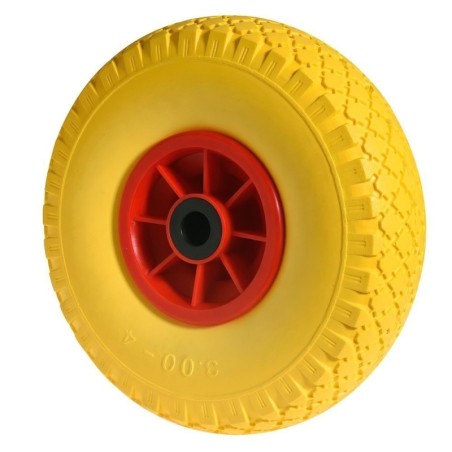 Rueda Carretilla Almacén / Sacos Maciza Llanta Plástico 20 mm.