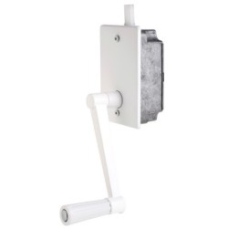 Torno Elevación Persiana Empotrar Blanco