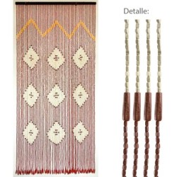 Cortina Puerta 56 Tiras Madera 90 x200 cm.