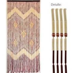 Cortina Puerta 42 Tiras Bambú 90 x200 cm.