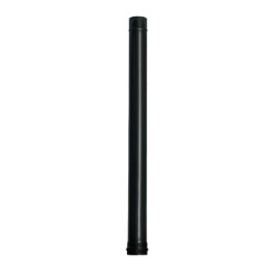 Tubo de Estufa Pellet Acero Vitrificado Negro Diámetro 80 mm. Longitud 100 cm.