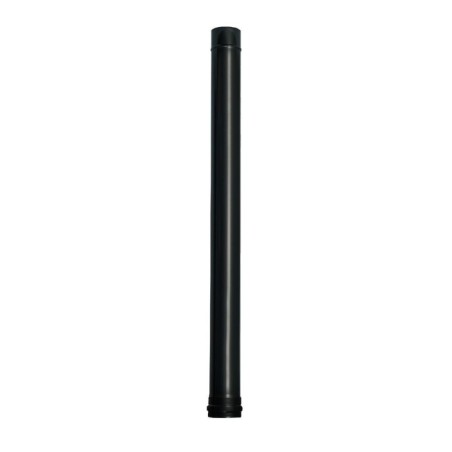 Tubo de Estufa Pellet Acero Vitrificado Negro Diámetro 80 mm. Longitud 100 cm.