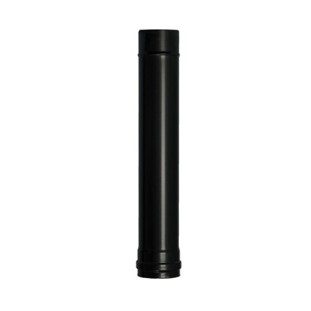 Tubo de Estufa Pellet Acero Vitrificado Negro Diámetro 80 mm. Longitud 50 cm. Estufas de Leña, Chimenea, Alta resistencia,