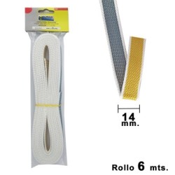 Cinta Persiana WOLFPACK Bicolor 14 mm. Rollo 6 metros