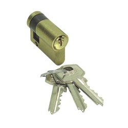 Cilindro Tesa 5200 30x10 Latonado Leva Excéntrica Corta