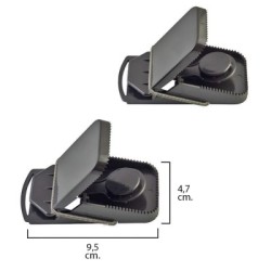 Trampa ratones plástico 9.5 x 4.7 cm. (Bolsa 2 unidades)