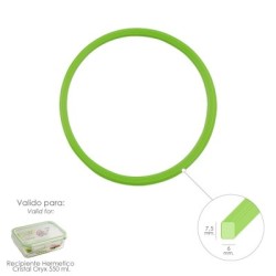 Anillo Silicona Para Recipiente Hermético Cristal Rectangular 550 ml.