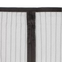 Cortina Mosquitera Para Puertas Con Cierre Central Magnético Automático 120 x 240 (Alt.) cm. Color Negro.