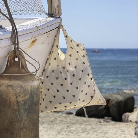 Bolsa Compra Algodón Orgánico 100% Plegable 52x47 cm.