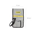 Funda Bolsa Porta Herramientas Para Cinturón Con 7 Bolsillos y mosquetón Portaherramientas Electricista Multibolsillos