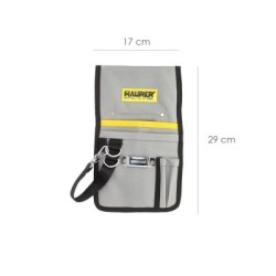 Funda Bolsa Porta Herramientas Para Cinturón Con 7 Bolsillos y mosquetón Portaherramientas Electricista Multibolsillos