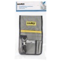 Funda Bolsa Porta Herramientas Para Cinturón Con 7 Bolsillos y mosquetón Portaherramientas Electricista Multibolsillos