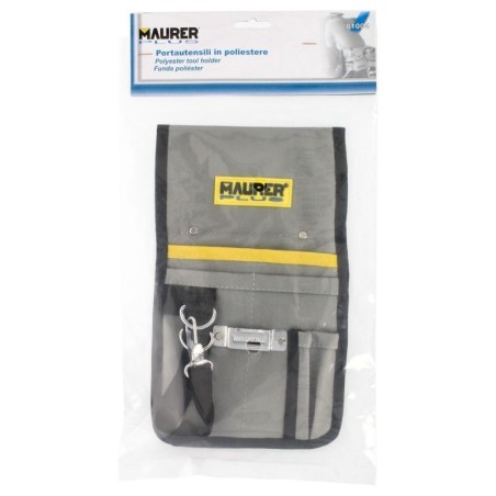 Funda Bolsa Porta Herramientas Para Cinturón Con 7 Bolsillos y mosquetón Portaherramientas Electricista Multibolsillos