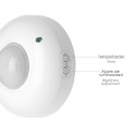 Detector De Movimiento Por Infrarrojos Con Sensor Crepuscular 360º. Ajustable