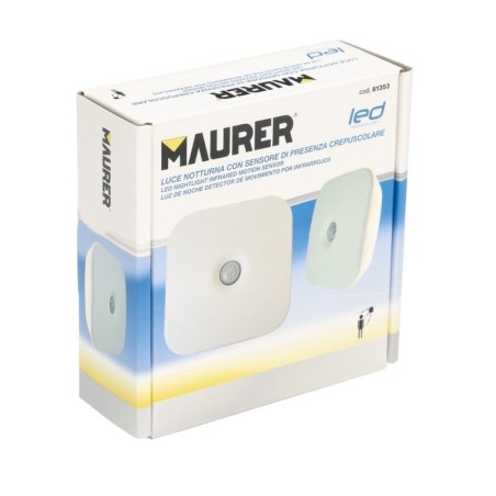 Luz Nocturna Con Detector De Movimiento Por Infrarrojos A Pilas