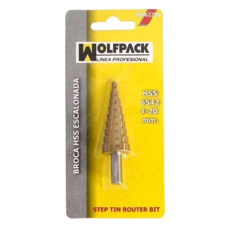 Broca escalonada Hss Diámetro 4 a 20 mm.