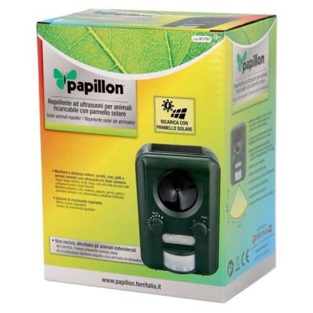 Ahuyentador Ultrasonidos Animales funcionamiento Solar / USB. Ahuyenta Roedores, Ratones, Gatos, Perros, Aves, Pájaros, etc..