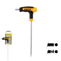 Llave Allen Con Bola Mango Bimaterial "Soft Touch" Forma T 5,0 mm. Acero Cromo Vanadio, Destornillador Allen, llave hexagonal