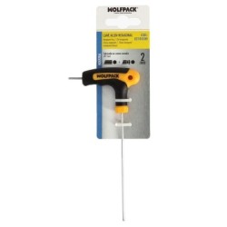 Llave Allen Con Bola Mango Bimaterial "Soft Touch" Forma T 2,0 mm. Acero Cromo Vanadio, Destornillador Allen, llave hexagonal