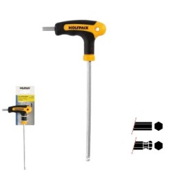 Llave Allen Con Bola Mango Bimaterial "Soft Touch" Forma T 6,0 mm. Acero Cromo Vanadio, Destornillador Allen, llave hexagonal