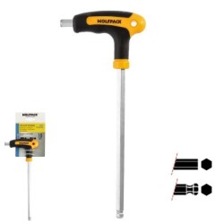 Llave Allen Con Bola Mango Bimaterial "Soft Touch" Forma T 10,0 mm. Acero Cromo Vanadio, Destornillador Allen, llave hexagonal