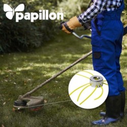 Hilo Nylon Desbrozadoras Cuadrado Dentado Profesional Diámetro 3,0 mm. Rollo 12 metros. Hilo Nylon Corte Desbrozadores Hierba,