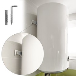 Kit Sanitario Alcayata Con Taco Diámetro 12 x 60 mm. Fijación Calentadores / Termos De Agua