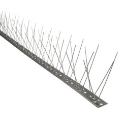 Pincho Anti Palomas / Pájaros 1 Metro Inoxidable Pincho Doble 80 Pinchos. Adaptable a Varias posiciones