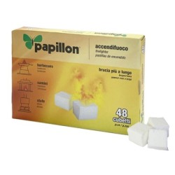 Pastillas Encendido Fuego Papillon 48 Piezas. Encendido Barbacoa, Encendido Chimeneas, Encendido Hogueras