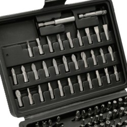 Juego Puntas con Destornillador 1/4" 99 piezas. Con Apartador. Cromo Vanadio, Kit Llave Combinada, Kit Carraca,