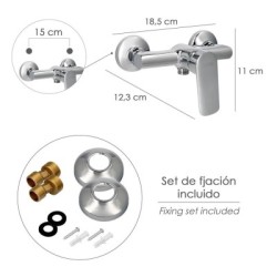 Monomando Ducha "Hamburgo" Grifo Baño, Grifo Encimera, Grifo Cocina, Grifo Mezclador. Cartucho Cerámico Diámetro 35 mm.