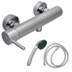 Monomando Ducha "Dresde" Mezclador Derecha Grifo Baño, Grifo Encimera, Grifo Cocina. Cartucho Cerámico Diámetro 35 mm.