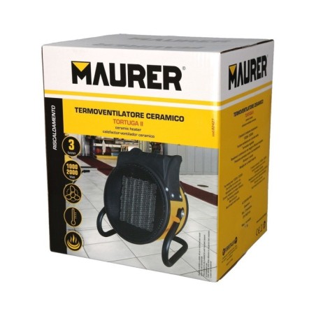 Calefactor Termo ventilador Cerámico Cañón Suelo y Pared 1000 / 2000 Watt. Cañón Aire Caliente, Cañón Calefactor 2 Potencias